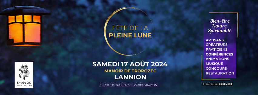 Bannière - Fête de la Pleine Lune 2024 - Lannion
