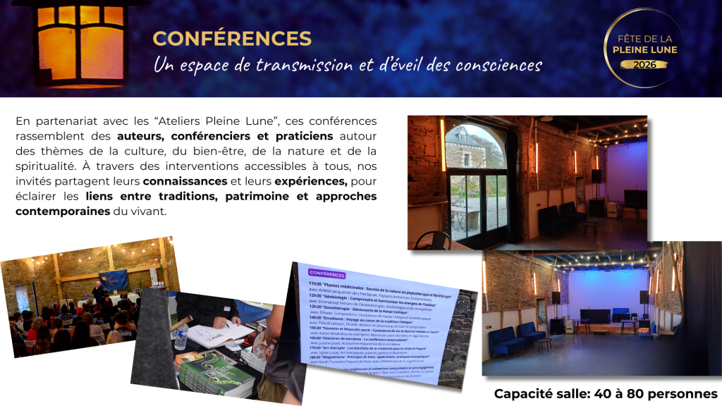 Conférences - FETE DE LA PLEINE LUNE 2026