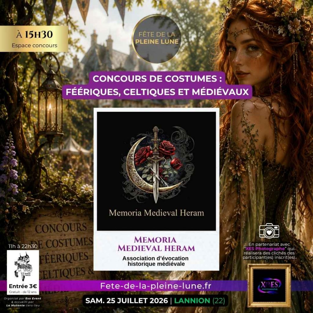 Animation 5 - Concours de constumes - Memoria Medieval Heram - Fete de la Pleine Lune 2026