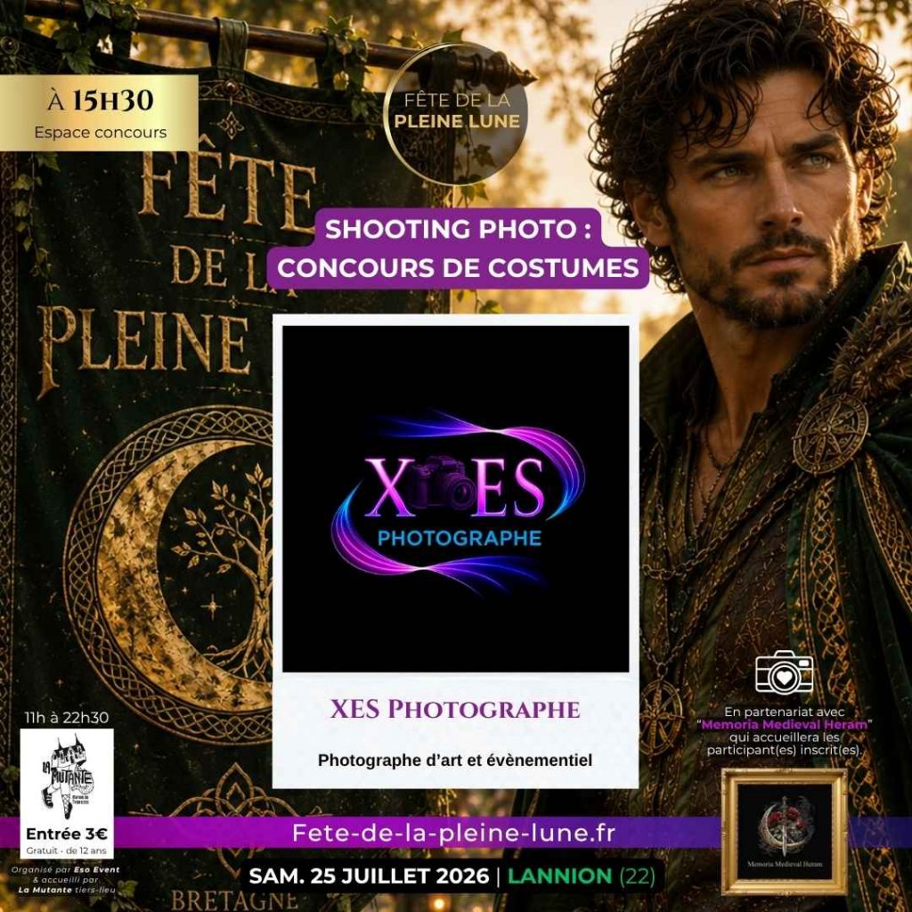 Animation 6 - Shooting photo - Concours costumes - XES photographe - Fete de la Pleine Lune 2026